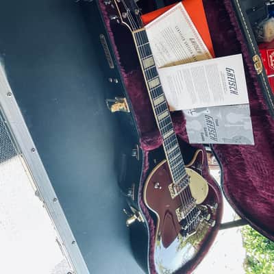 Gretsch G6228FM Players Edition Jet BT with V-Stoptail 2018 - Dark Cherry Stain - Flamed Top image 9