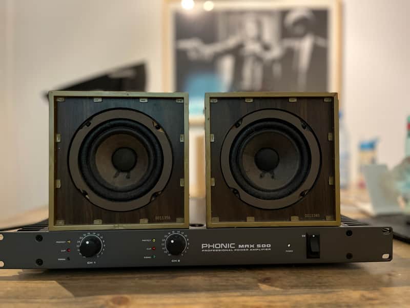 Original Auratone 5C Sound Cube Paar (70er) inkl. Phonic MAX 500 image 1