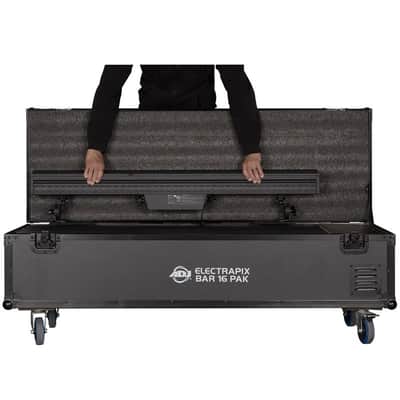 American DJ ADJ ElectraPix Bar 8 Pak (6) DMX RGBAL+UV Bar Lights w/ Flight Case image 3