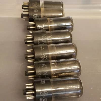 Ken-Rad Matched Pair (2) 6V6GT Beam Power tNOS AT1000 TESTED Vacuum Tube greyglass 188-5 6V6 Audio 1945-1958 image 1