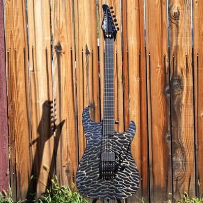 Schecter USA CUSTOM SHOP Sunset Custom-II 24 FR Golden Carbon Dichrolam Top w/ Case image 2