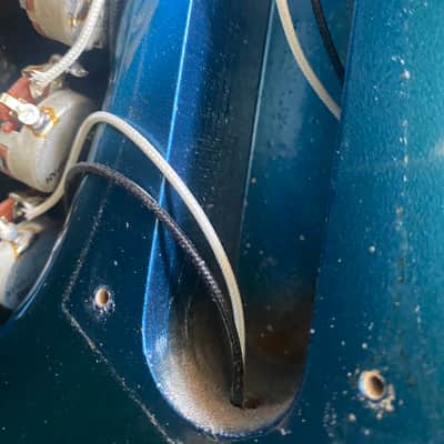 Bacchus '62 Fretless Jazz Bass Replica early 2000s(?) - Lake Placid Blue Metallic image 8