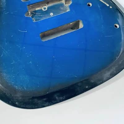 Blue Burst HSH Guitar Solid Basswood Body image 8