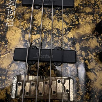 Washburn Series 1000 s70 by Status Design 1980s - Woodstone Gold image 5