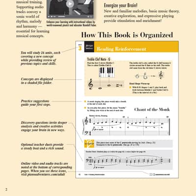Hal Leonard Piano Adventures Adult all in one piano course book 1 image 4