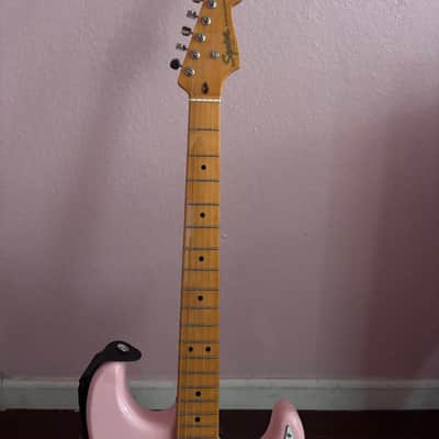 Squier Classic Vibe '50s Stratocaster HT 2025 With HSS V-MOD II Loaded Pickguard Pickups Present - Shell Pink image 16