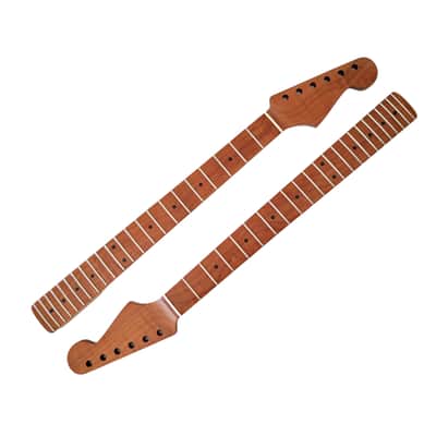 S-Style neck one piece Roasted maple with maple fretboard (Nitro Satin) - round end frets image 1