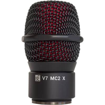 sE Electronics V7 MC2 X Supercardioid Dynamic Microphone Capsule for Sennheiser Wireless Handheld Transmitters (Black) image 1