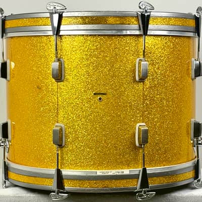 Trixon 20/13/16/5x14" 60's "Luxus" Outfit Drum Set - Gold Sparkle image 7