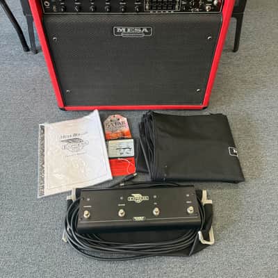 Mesa Boogie Express 5:50 +(Plus) 2-Channel 50-Watt 1x12" Guitar Combo Amplifier -2016- Red Tolex w/ ft sw + cover image 1