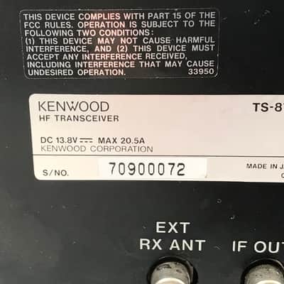 Kenwood TS-870S and MC-43S HF Transceiver image 8