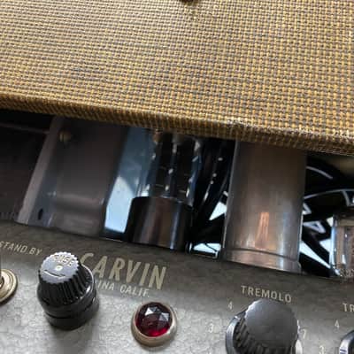 1960's Carvin Model 12 - 25 Watt Tube Amp With 12"/8" Cab image 4