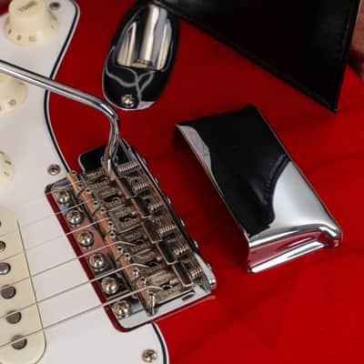 Fender Custom Shop American Custom Stratocaster Electric Guitar, Rosewood Fingerboard, Crimson Transparent image 8