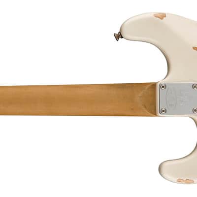 Pre-Order! EVH Frankie relic electric guitar in white finish image 3