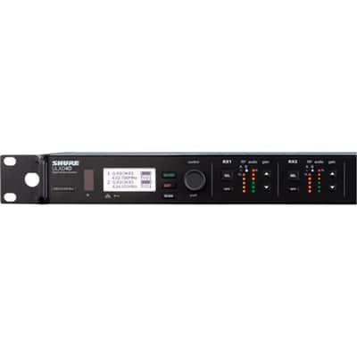 Shure ULXD4D Dual Channel Digital Wireless Receiver – for ULX-D Wireless Systems, Dante Enabled, Transmitters Sold Separately | G57 Band (ULXD4D=-G57) image 3