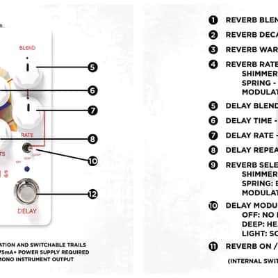 Keeley Caverns Delay Reverb V2 Guitar Effect Pedal - Free Shipping to the USA image 4