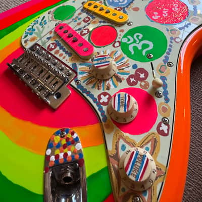 Fender Artist Series George Harrison Rocky Stratocaster 2022 - Sonic Blue / Custom Art image 13