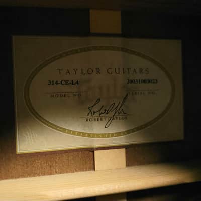 2003 Taylor 314-CE-L4 image 7