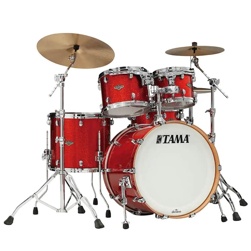 Tama Starclassic Walnut/Birch 4pc Drum Set Garnet Red Sparkle ...