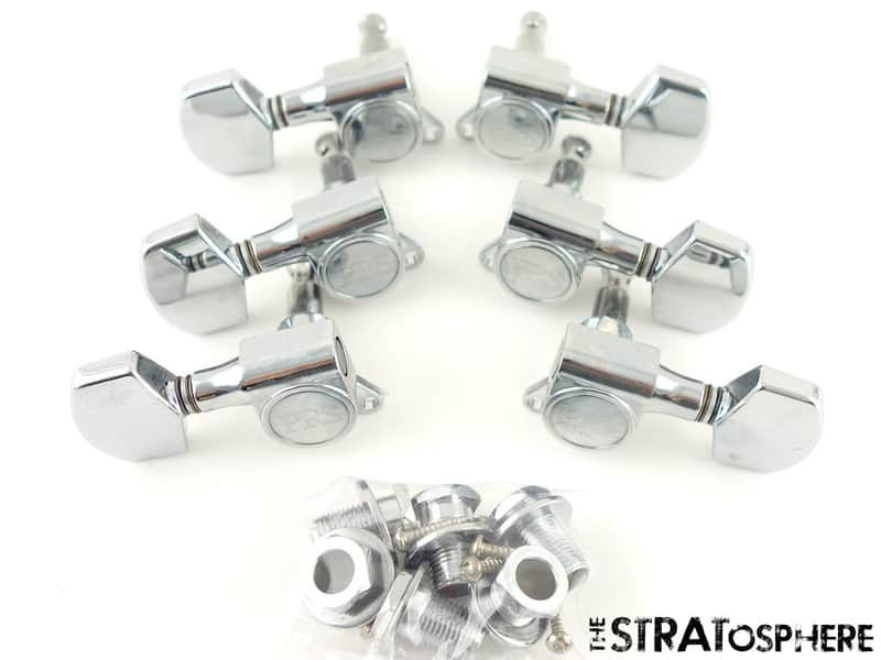 6 PRS SE Studio TUNERS TUNING PEGS, PRS Designed Guitar Part, Nickel image 1