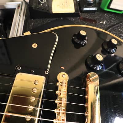 1973 Gibson Les Paul Custom Ebony Black Beauty *Headstock Repair* image 18