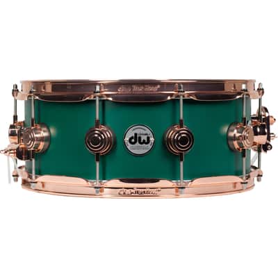 Drum Workshop Collectors Series 5.5x14 Snare Drum - Forest Green Hard Satin image 1