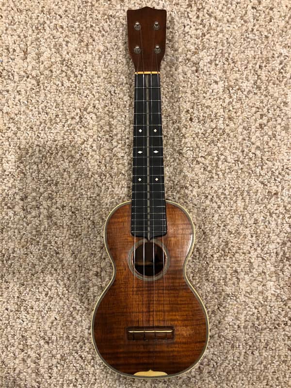 Martin Style 3K Koa Soprano Ukulele with Nickel Patent Pegs, No Peghead Ornament image 2
