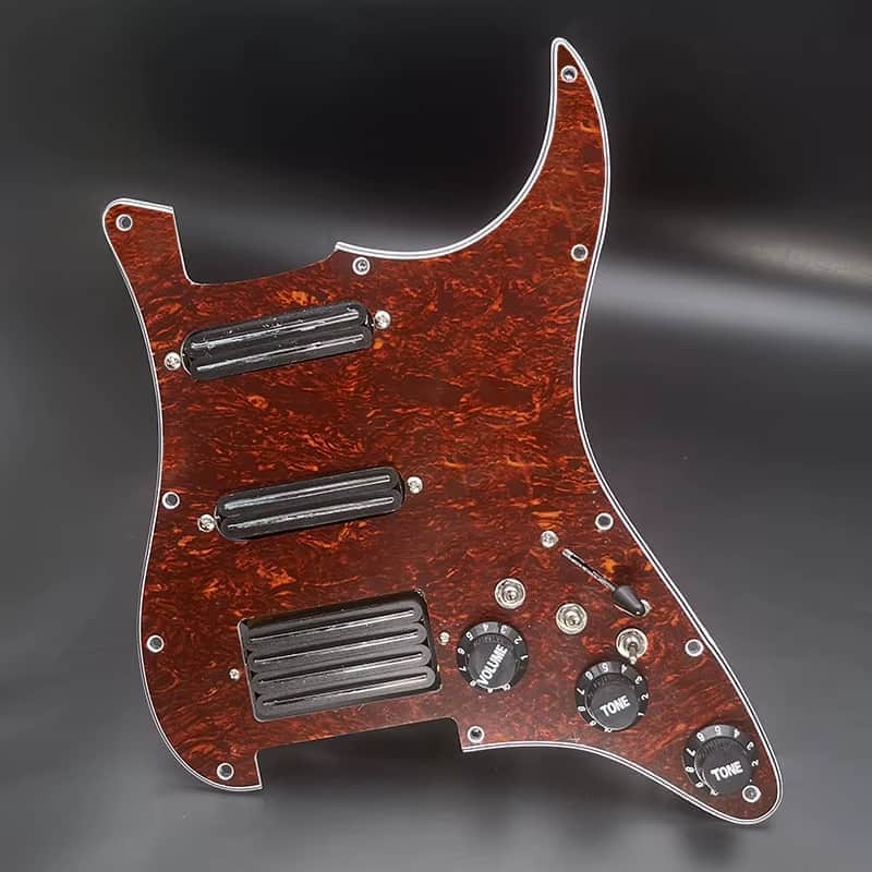 Red Turtle Guitar HSS Dual Blades Pickups Strat Style Loaded Prewired Pickguard image 1