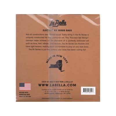 La Bella RX-S4C RX Stainless Steel Round Wound Standard Light 45-105 image 2
