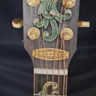 Blueberry NEW IN STOCK - LEFT HANDED (Lefty) Acoustic Guitar Grand Concert image 2