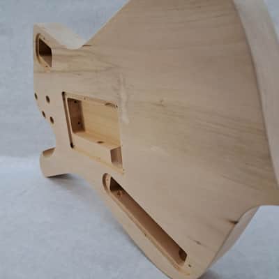 Unfinished 7 string Basswood Iceman body Fits Ibanez (tm) RG and Jem necks J2163 image 5