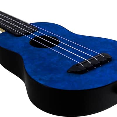 Flight TUS65 Sapphire Soprano Travel Ukulele New - Deep Sapphire Blue image 9