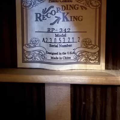 Recording King RP-342 - Tonewood Reserve Elite - Single 0 - Natural -2023 image 14