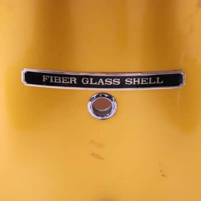 Pearl 16x16" Fiberglass Floor Tom Drum Orange Satin Vintage 1970's image 8