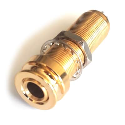 Long Barrel End Pin Strap Guitar Jack Input Socket for Acoustic or Electric Guitar - Black image 10