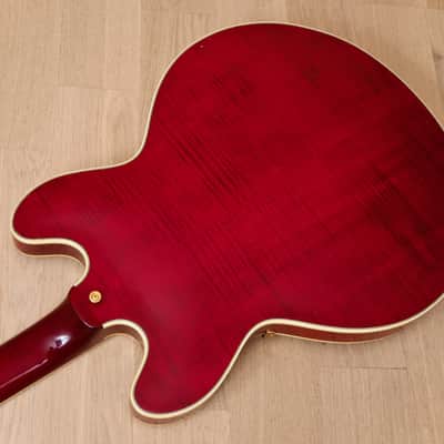 1993 Epiphone Sheraton Vintage Guitar Cherry, 100% Original w/ Case, Japan Terada image 19