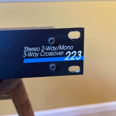 dbx 223 Project 1 Stereo 2-Way / Mono 3-Way Crossover 1990s - Black image 5