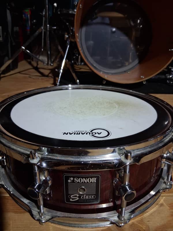 Sonor S Class Snare Drum (1st Gen.) 1997 - Cherry Red image 1