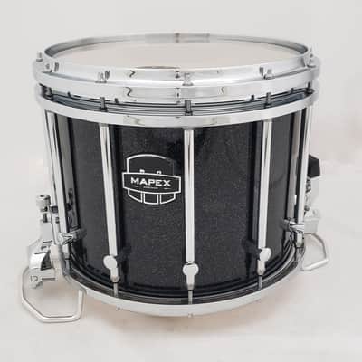 Mapex Quantum XT High Tension Marching Snare Drum--Black Sparkle image 1