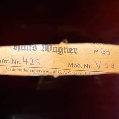 Hans Wagner V98 3/4 Violin 1969 image 5