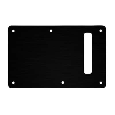 WD Custom Pickguards Backplate For Modern Fender Stratocaster #27 Simulated Black Anodized