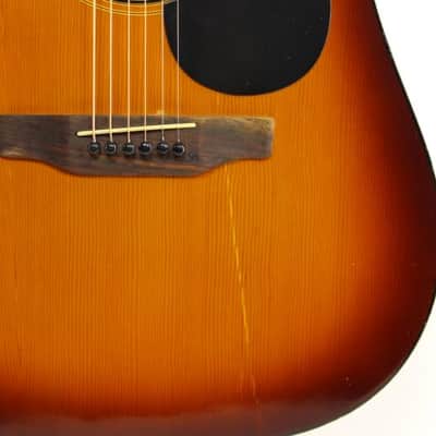 Used Santa Rosa K525 DREADNOUGHT Acoustic Guitar Sunburst image 3