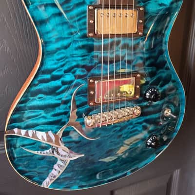 SALE - Nik Huber Limited Edition Flying Dolphin 2007 - #14 of 25 BRAZILIAN ROSEWOOD NECK image 9