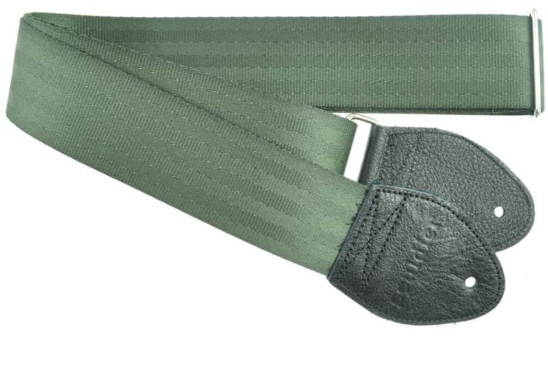 Souldier Plain Seat Belt Green Guitar Strap image 1