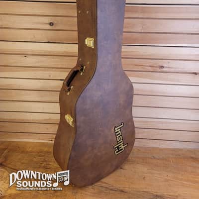 Gibson Acoustic J-160E Original Acoustic / Electric Guitar with Gibson Hard Case - Vintage Sunburst image 9
