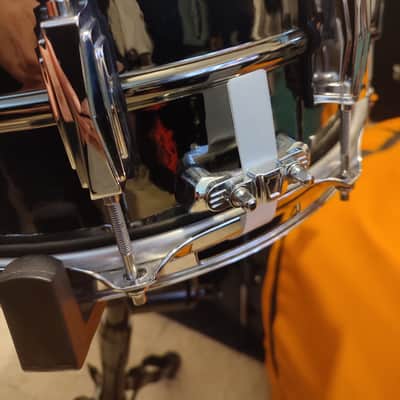 Ludwig Hammered Black Beauty 6.5x14" 10-Lug Brass Snare Drum - Black Nickel-Plated image 5