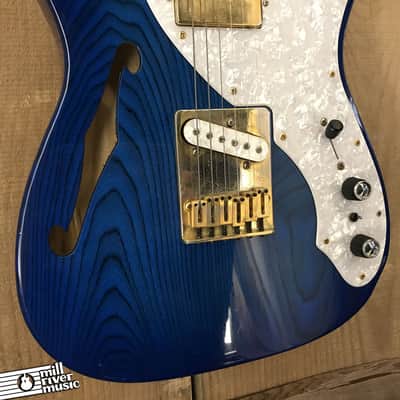 Levinson Blade Delta T2 Thinline Telecaster Ocean Blue MIJ image 4