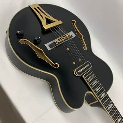 Ibanez PM3C Pat Metheny Signature Hollowbody Electric Guitar Black Low Gloss + Hardshell Case B-Stock image 9