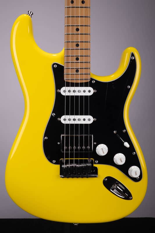 Fender Limited Edition American Ultra II Stratocaster HSS Electric Guitar - Graffiti Yellow image 1