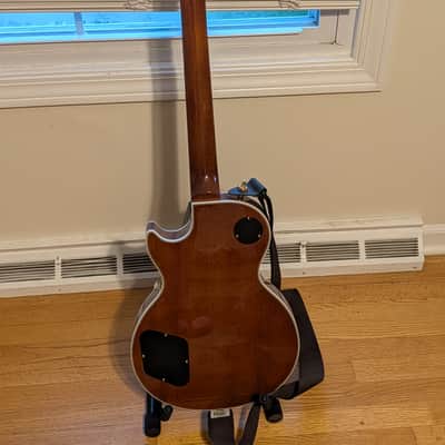 Epiphone Les Paul Custom Exclusive Quilt Top - Transparent Amber image 2